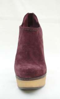 PRADA/Miu Miu Purple Suede Platform Ankle Boots Booties Shoes IT37/US7 