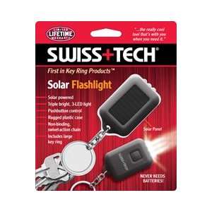  Swiss Tech Solar LED Flashlight   MLCSBK S