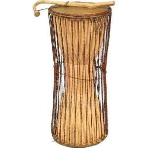    CasaPercussion Wood Talking Drum, w/Stick (XL) Musical Instruments