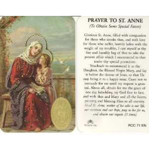 St. Anne Prayer Card (RCC 71E)