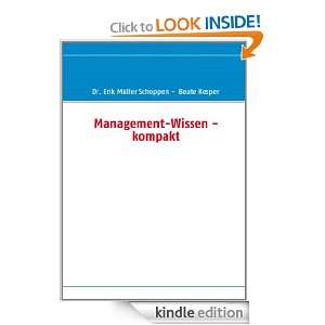 Management Wissen   kompakt (German Edition) Erik Müller Schoppen 
