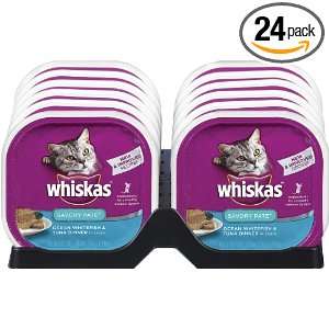 Whiskas Ocean Whitefish and Tuna Dinner in Sauce Cat Food, 3.53 Ounce 