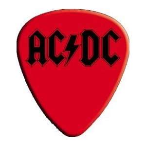 AC/DC Red Logo Guitar Pick GP 0125