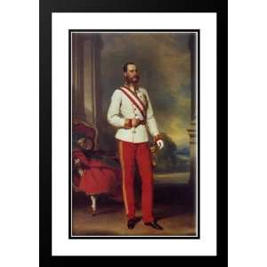 Winterhalter, Franz Xavier 28x40 Framed and Double Matted Franz Joseph 