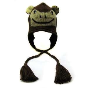  Winter Monky Animal Knit Trapper Trooper Beanie Hat 