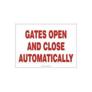  Gates Open And Close Automatically 10 x 14 Adhesive Vinyl 