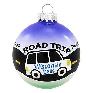  Personalized Road Trip Glass Ornament