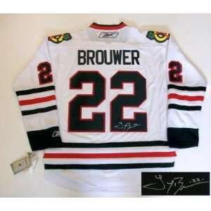  Autographed Troy Brouwer Jersey   2010 Cup Rbk W Sports 