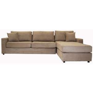  Fabric Sectional Sofa Set   2 Piece with Sofa Bed and 