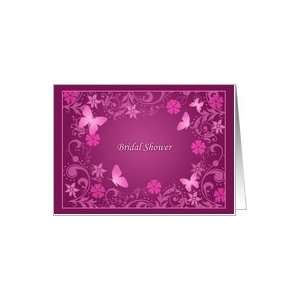 Mulberry Wine Bridal Shower Invitations Cards For Her Elegant Mauve 