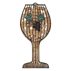  Wall Mounted Wine Glass Cork Holder:  Kitchen & Dining