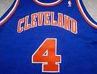 AUTHENTIC RON HARPER CLEVELAND CAVALIERS SAND KNIT JERSEY 46 SEWN! VTG