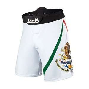 Jaco Mexico Resurgence MMA Fight Shorts   White  Sports 
