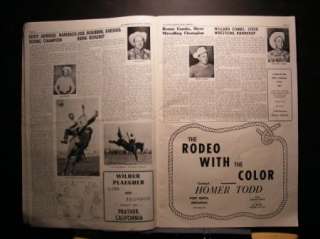 RARE 1956 RODEO SPORTS NEWS Annual  