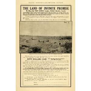   British Columbia Canada Acreage   Original Print Ad