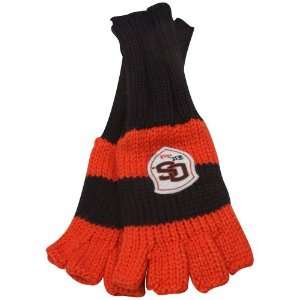   Beavers Ladies Black Orange Spirit Fingers Gloves: Sports & Outdoors