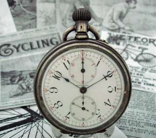   Longines Chronograph Pocket Watch   World Record Award 1891   SERVICED