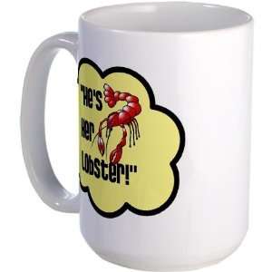 Hes her lobster Funny Large Mug by CafePress:  Kitchen 