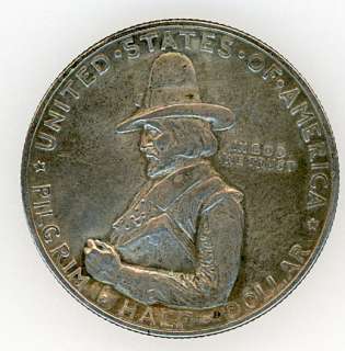 1920 Pilgrim Tercentenary Half Dollar Silver Coin   