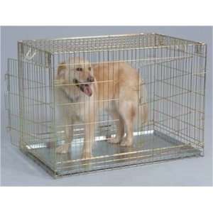  Two Door Wire Dog Crates   BLACK or GOLD    