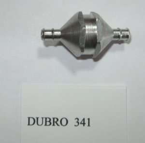 Dubro 341 LARGE SCALE IN LINE FUEL FILTER  