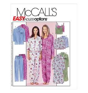 McCalls Pattern 3445 Plus Size Lg & XL Pajamas OOP  