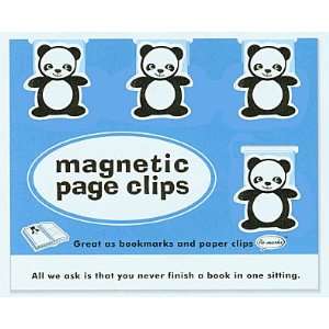  4 Panda Magnetic Page Clips: Office Products