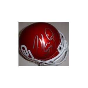  Tommie Harris Signed Mini Helmet   OKLAHOMA: Sports 