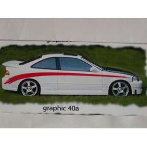  Side Graphics 40a Graphic Decal Decals Fit all Car and 
