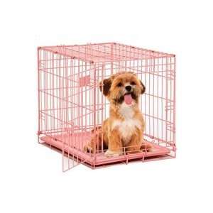  Midwest iCrate Fashion Dog Crate, 24, Pink