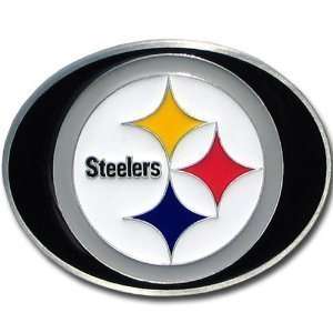 NFL Football Pittsburg Steelers Logo Buckle with Hand Enameled Finish