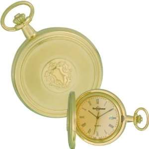  Swingtime Gold Plated Brass Pocket Watch & Chain Jewelry