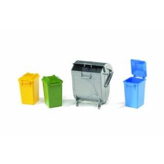 Bruder Trash Bin Set (3 Small, 1 Big) by Bruder