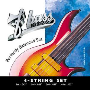 NEW FBass 4 String Sets Exposed Core Bass Strings  