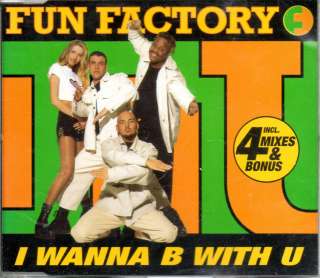 Fun Factory   I Wanna B With You   5 Track Maxi CD 1995   (Mousse T 