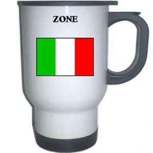  Italy (Italia)   ZONE White Stainless Steel Mug 