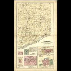 1874 Richland County, Wisconsin Atlas   WI History Genealogy Maps Book 