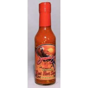 Jamaica Joe Authentic Red Hot sauce 5oz  Grocery & Gourmet 