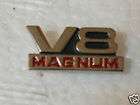v8 magnum engine pin badge hat tack nicer than picture