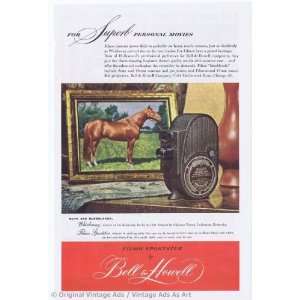   Sportser Camera & Whirlaway Race Horse Vintage Ad 
