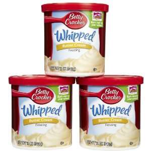 Betty Crocker Whipped Butter Cream Frosting 12 oz:  Grocery 