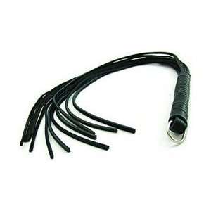  20 Strap Whip   Black Leather Spartacus Health 