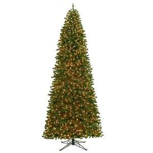 12 King Slim Christmas Tree Prelit w/ 1300 lights & Storage 