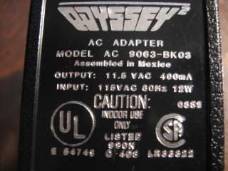 Odyssey2 AC adapter Power Supply Odyssey 2 vintage  
