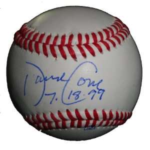  New York Yankees David Cone Autographed ROLB Baseball with 