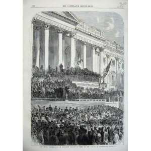   1865 President Lincoln Capitol Washington Inauguration