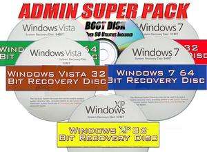   Microsoft Windows ADMIN PACK System Recovery   Live Boot CD 32/64 BIT
