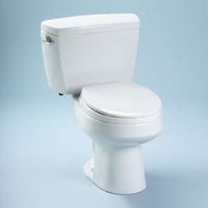   Carusoe Close Coupled Round Toilet W/bolt Down in Bo: Home Improvement