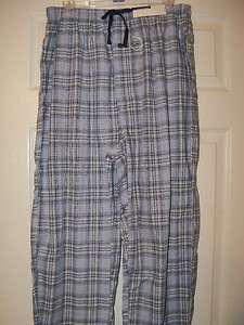   Blue Plaid Crla Pajama PJ Lounge Sleep Pants Mens Size Large NWT #508