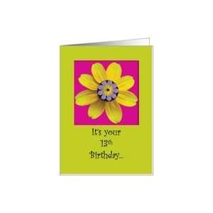  Birthday for 13 Year Old Girl Flowers Card: Toys & Games